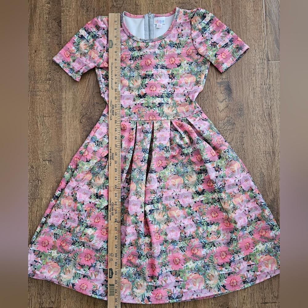 Pink Floral Midi Dress - Picture 7 of 13